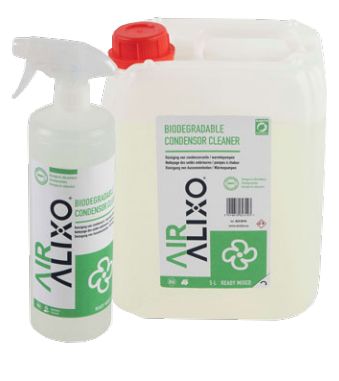 Air Alixo HVAC cleaning product being used
